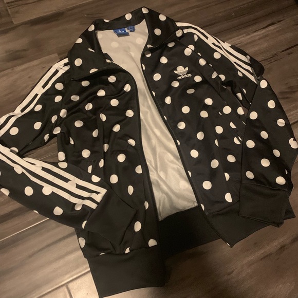 adidas polka dot track jacket